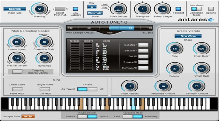 Auto tune effect software
